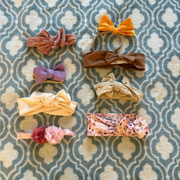 Lot of 22 Baby Girl’s Bow Headbands - Picture 3 of 4